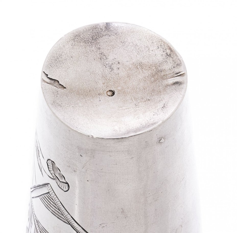 Стопка с растительным рисунком, серебро 875 пр.,  СССР, 1927-1954 гг.