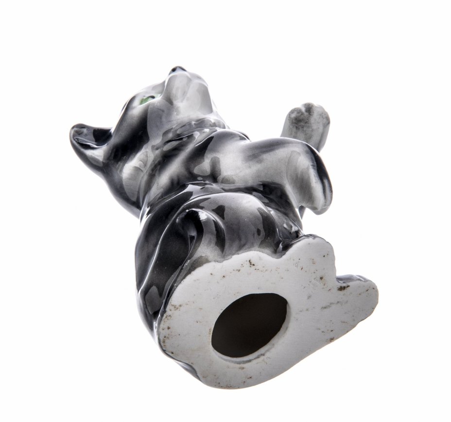 Статуэтка "Кошка", фарфор, роспись, ГДР, 1970-1990 гг.