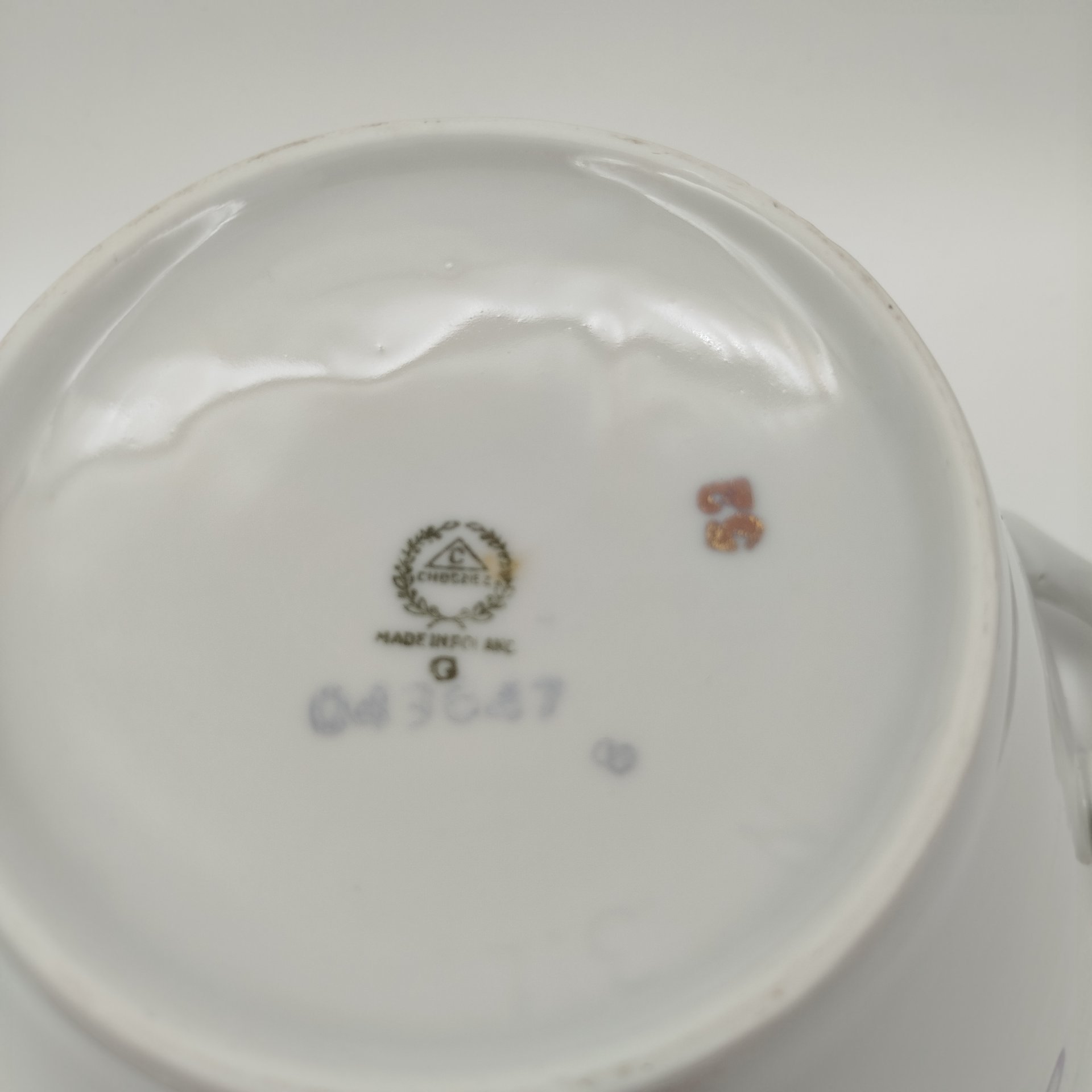 Супница трапецевидной формы с цветочным декором, фарфор, деколь, золочение, Chodziez, Польша, 1964-1990 гг.