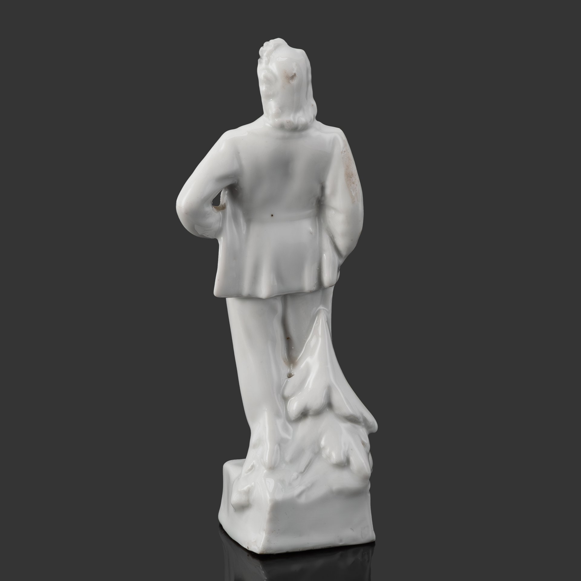 Скульптура "Девушка-геолог", автор А.Д. Бржезицкая, фарфор, Дулевский фарфоровый завод (Дулёво), СССР, 1940-1950 гг.