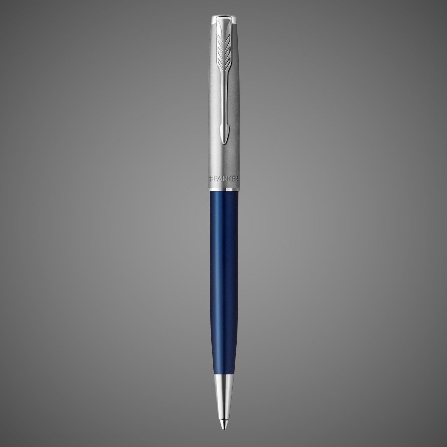 Шариковая ручка Parker Sonnet Entry Point Blue Stee CT, стержень: M, цвет чернил: black , в подарочной упаковке, Металлы: нержавеющая сталь, палладий