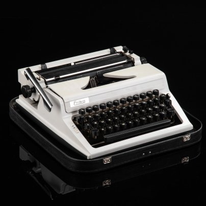 Машинка печатная "Erika Robotron 105" в оригинальном кофре, металл, пластик, Buromaschinen, ГДР, 1969-1991 гг.