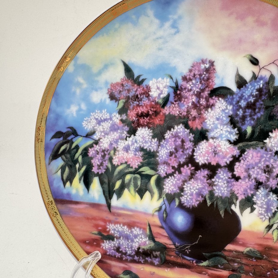 Настенная тарелка с изображением цветов, Elan Gallery