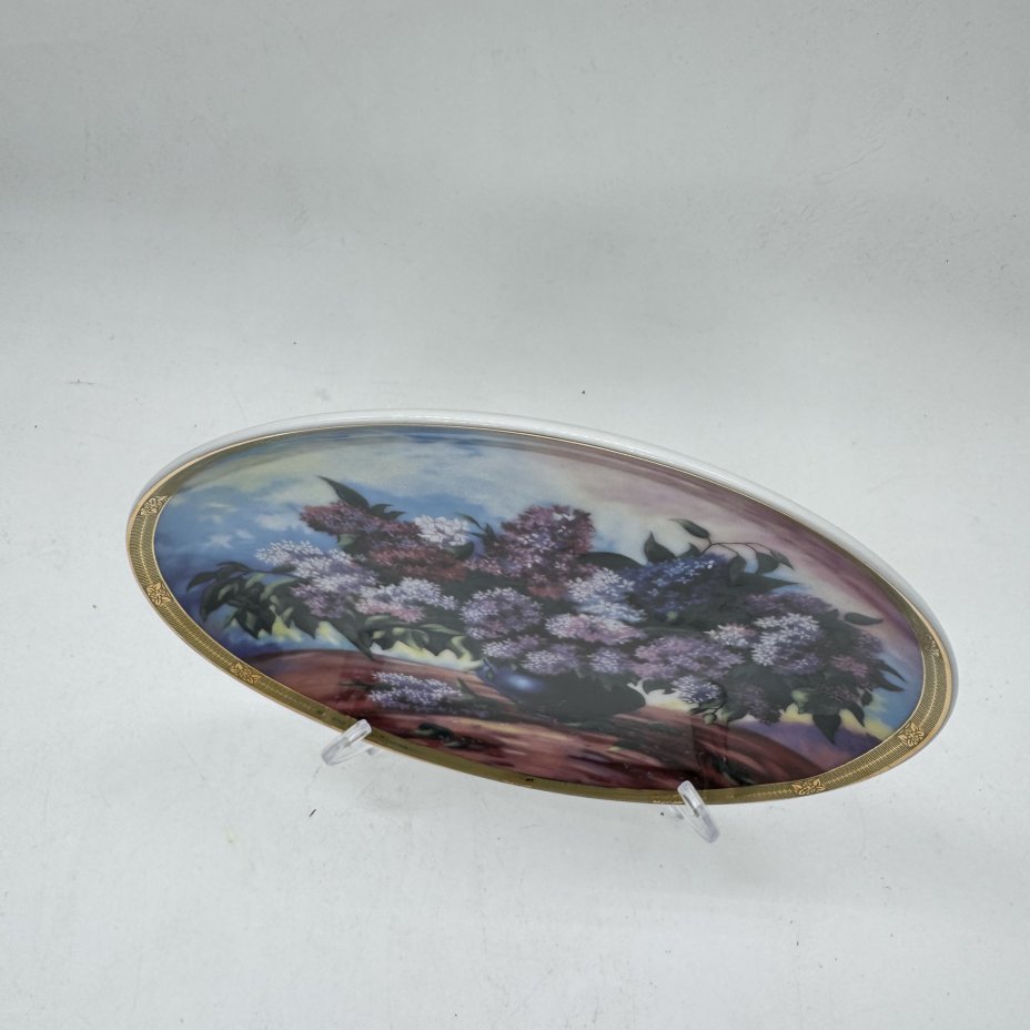 Настенная тарелка с изображением цветов, Elan Gallery