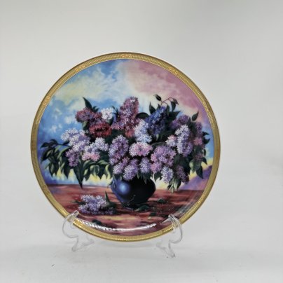 Настенная тарелка с изображением цветов, Elan Gallery