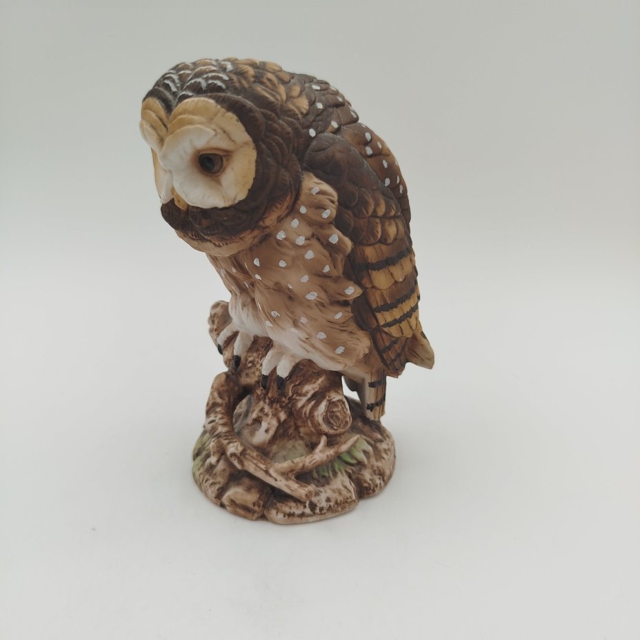 Статуэтка "Western Spotted Owl" ("Западная пятнистая сова"), марка "By Andrea", фарфор, роспись, Китай, 1990-2000 гг., Китай