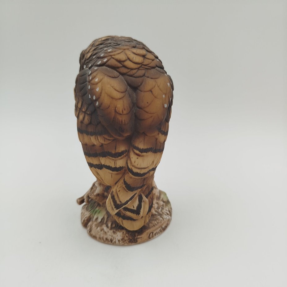 Статуэтка "Western Spotted Owl" ("Западная пятнистая сова"), марка "By Andrea", фарфор, роспись, Китай, 1990-2000 гг., Китай