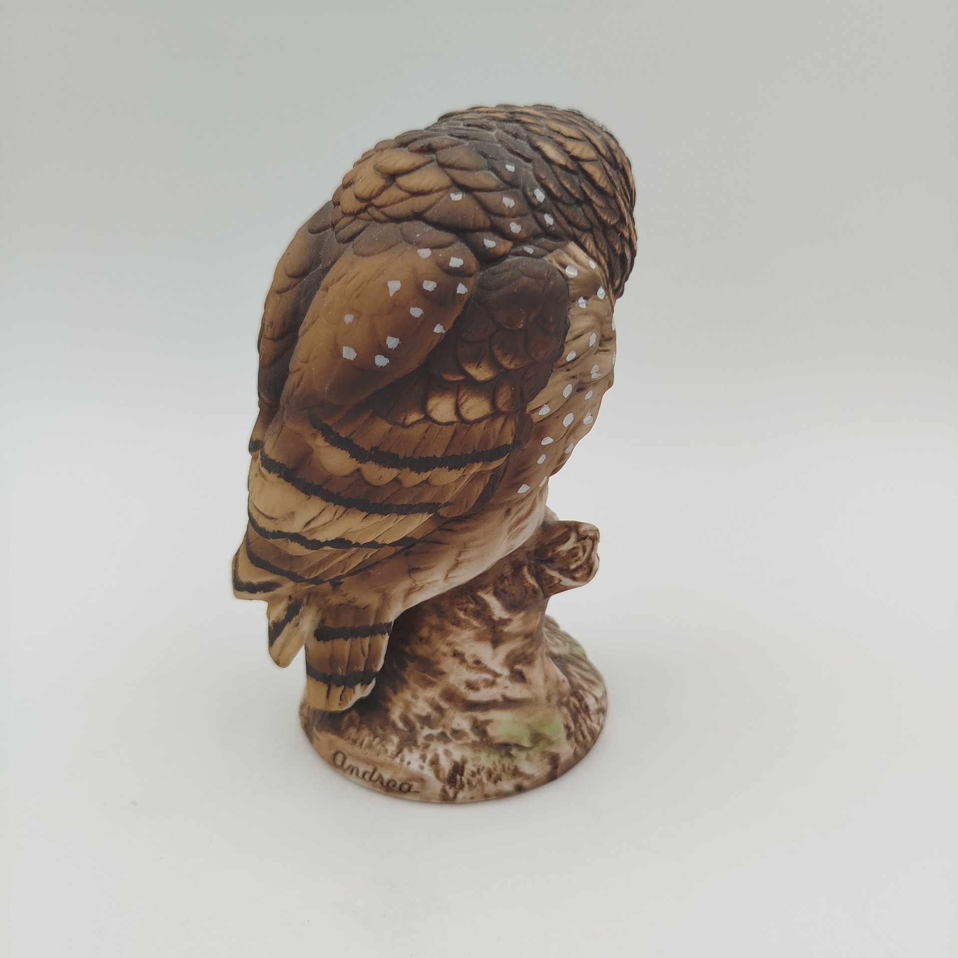 Статуэтка "Western Spotted Owl" ("Западная пятнистая сова"), марка "By Andrea", фарфор, роспись, Китай, 1990-2000 гг., Китай