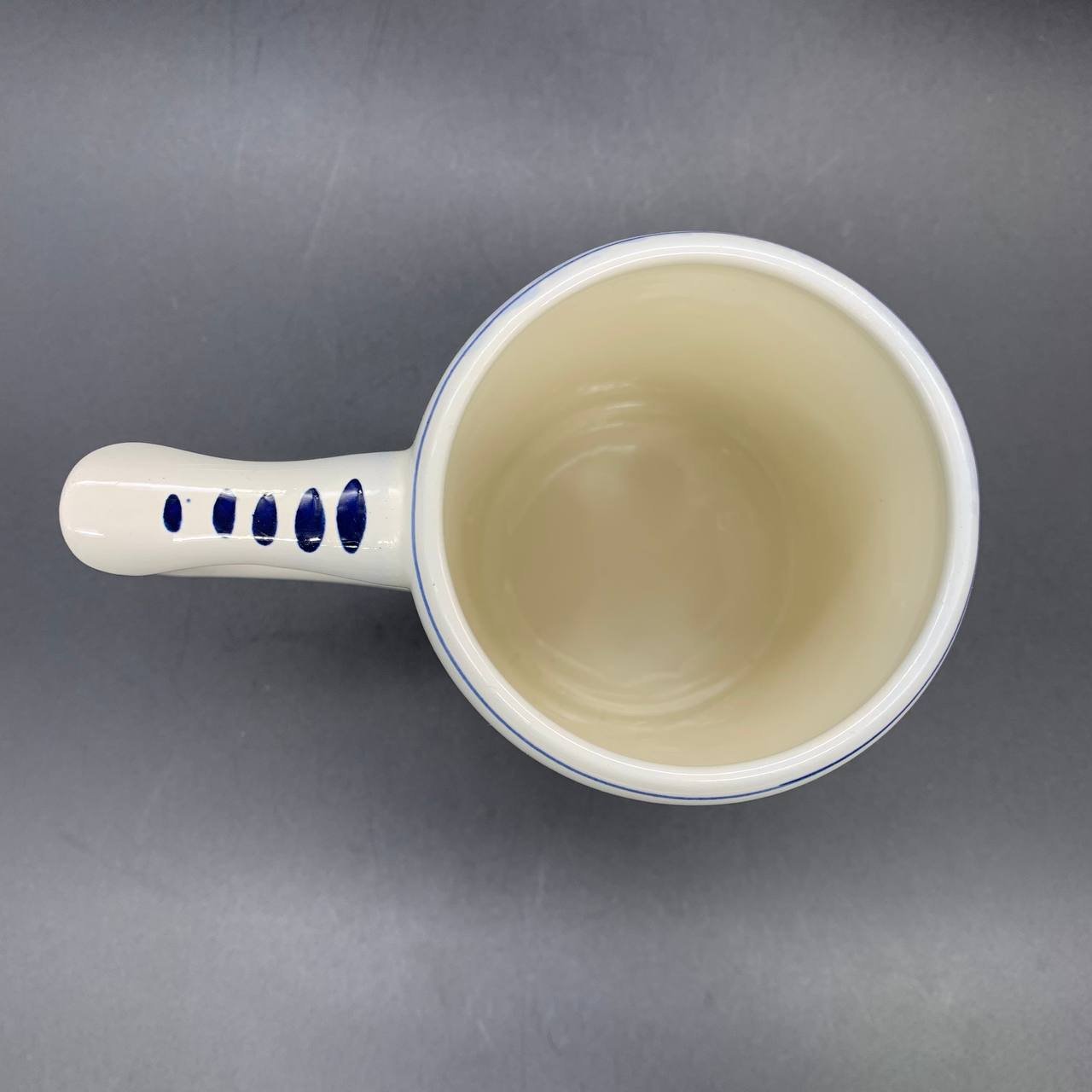 Пившая кружка с голландским пейзажем, Delfts Blauw