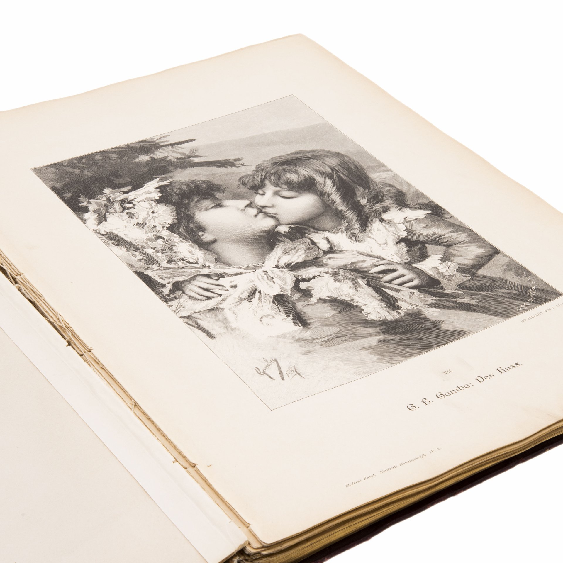 Книга "Moderne Kunst in Meister-Holzschnitten" том  IV, (Современное искусство в мастерской гравюре на дереве), Издательство «Verlag von Rich. Bong»