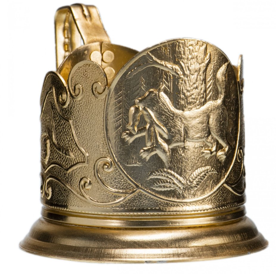 Подстаканник "Добыча", алюминий, г. Иркутск, СССР, 1970-1980 гг.