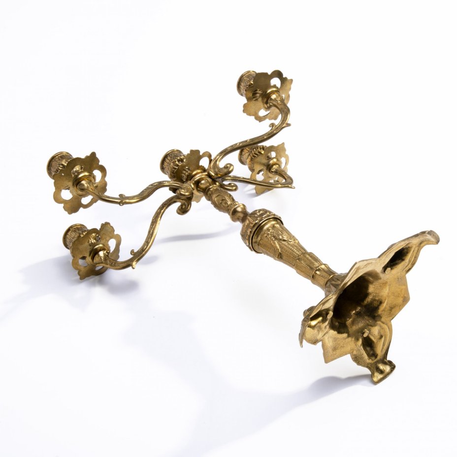 Канделябр на 4 свечи, латунь, Китай, 1980-1990 гг.