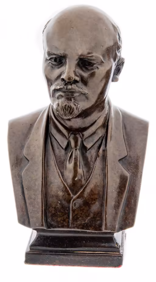 Бюст "В.И. Ленин" репродукция МЗХЛ 1958 г., бронза, литье, Россия, 2020-2021 гг.