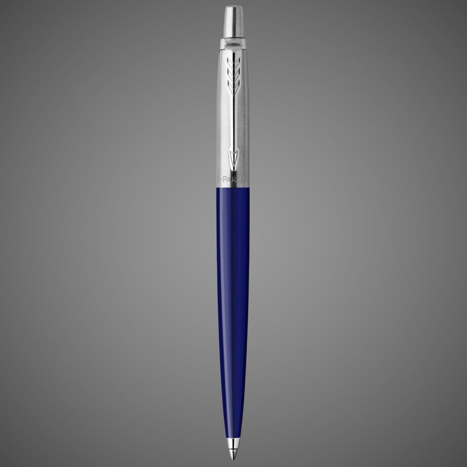 Подарочный набор: Шариковая ручка Parker Jotter K60 и Ежедневник недатированный, синий, Металлы: нержавеющая сталь, пластик