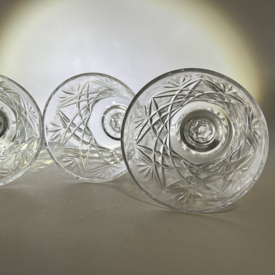 Набор из 4 бокалов/фужеров с геометрическим декором