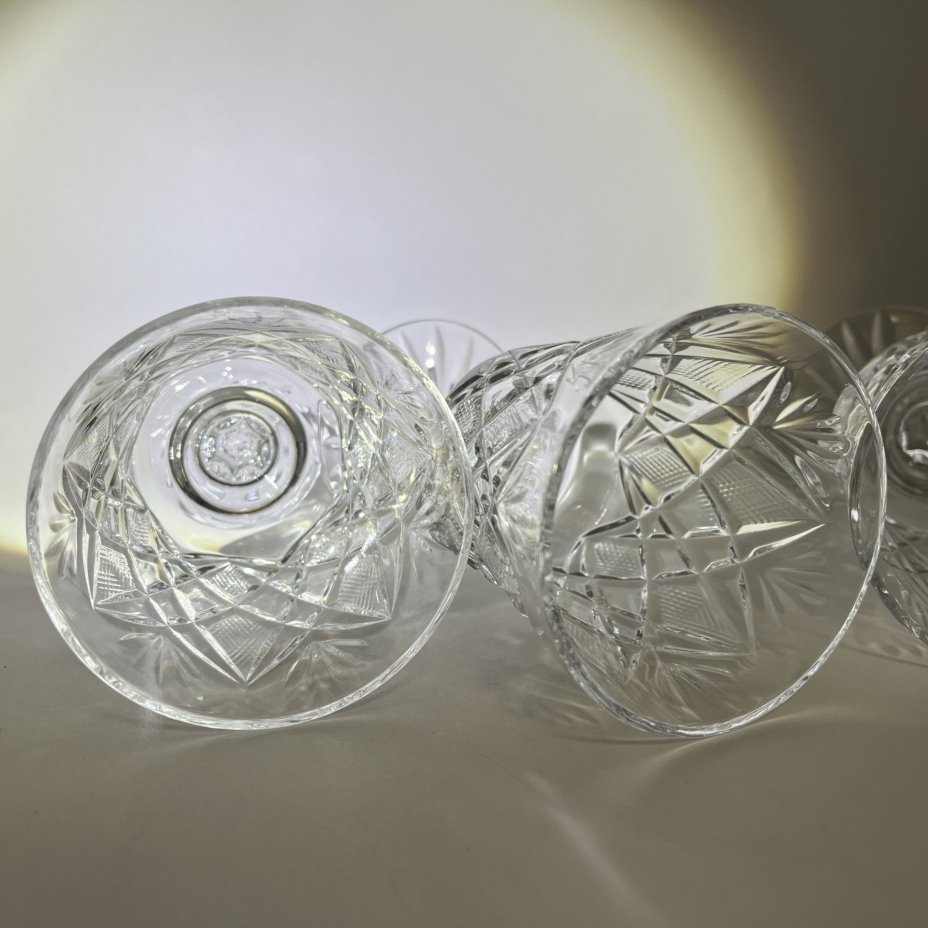 Набор из 4 бокалов/фужеров с геометрическим декором