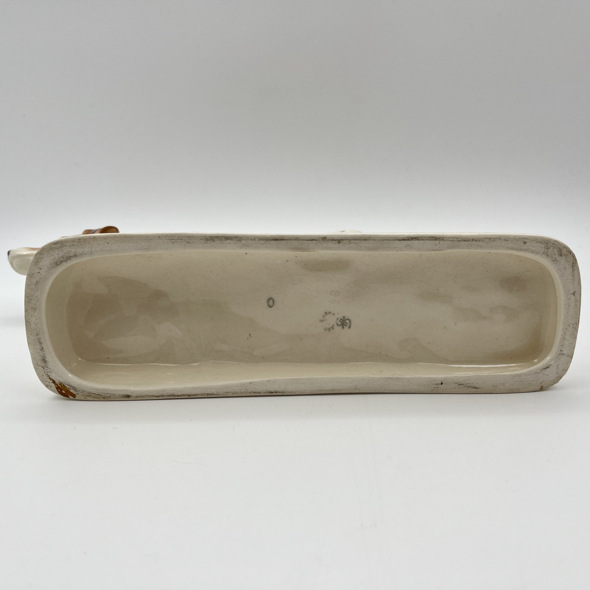 Статуэтка "Гладкошерстный бракк", фаянс, аэрография, Sitzendorf, ГДР, 1950-1972 гг.