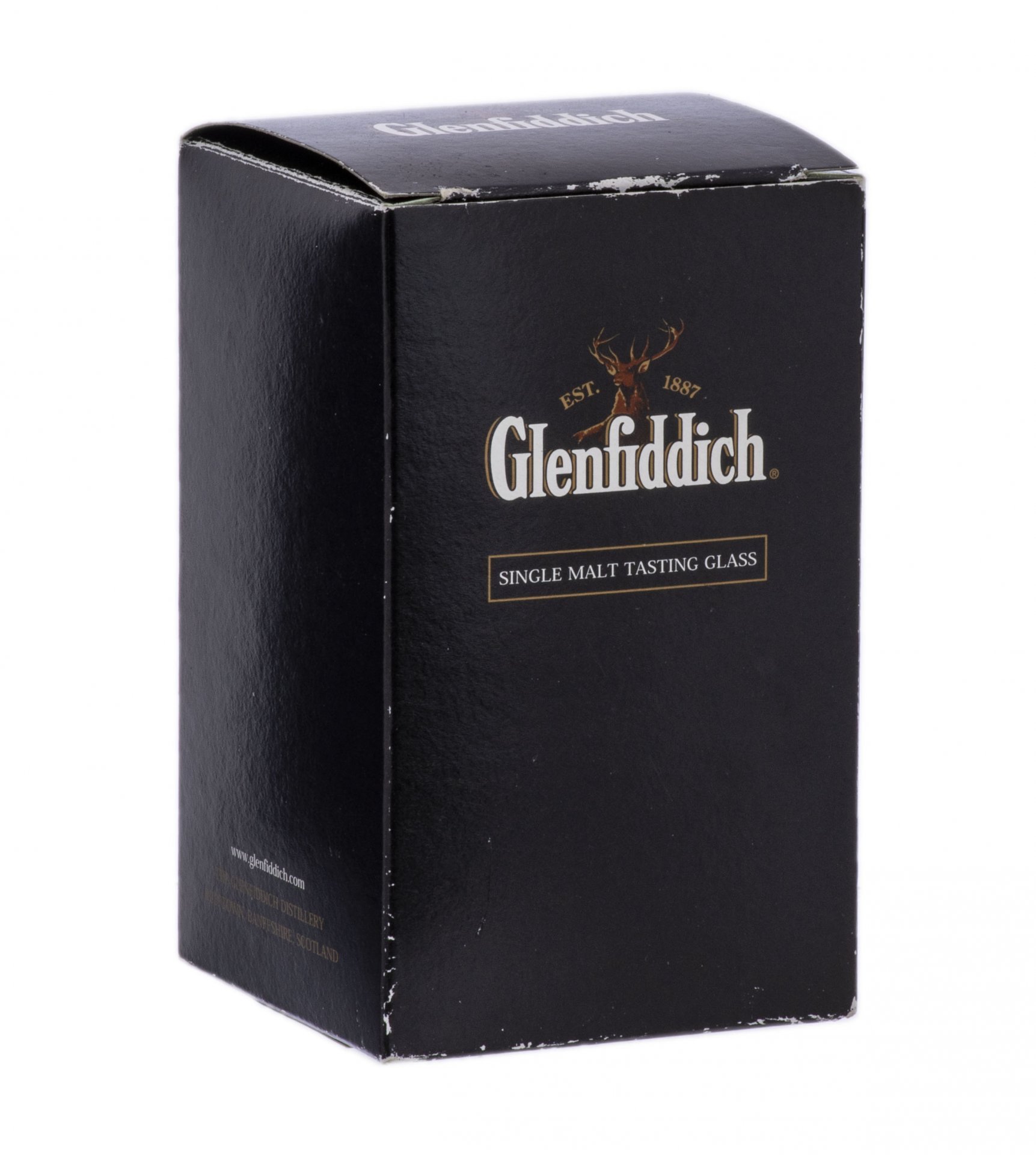 Бокал для виски формы гленкерн "Glenfiddich", в оригинальной коробке, стекло, фирма "Glencairn Crystal", Шотландия, 2010-2020 гг. — фото 3