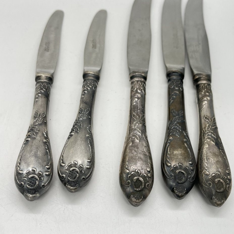 Набор из 5 столовых ножей разного размера