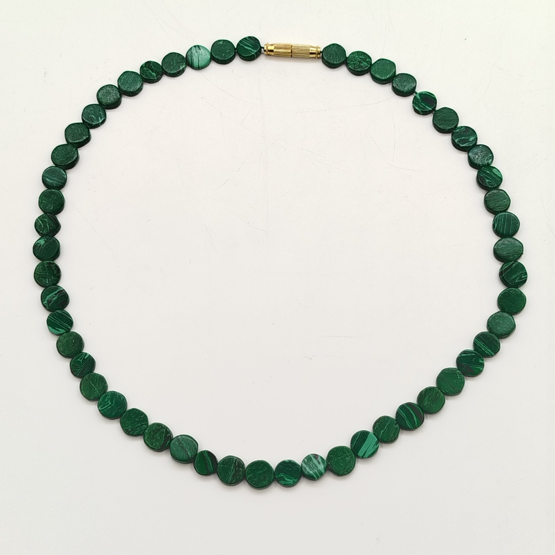 Бусы из бусин под малахит, металл, композитный материал, СССР, 1970-1990 гг.