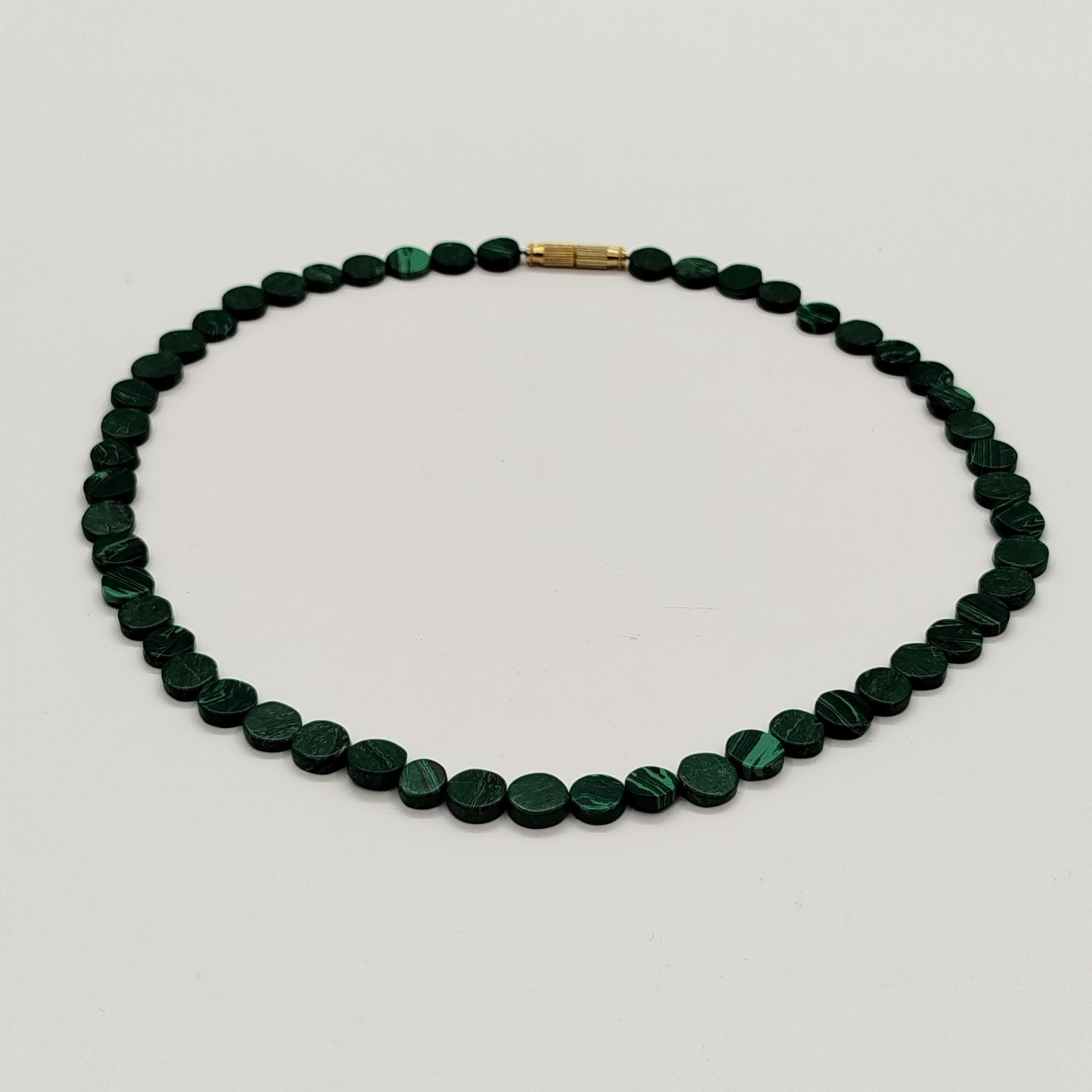 Бусы из бусин под малахит, металл, композитный материал, СССР, 1970-1990 гг.