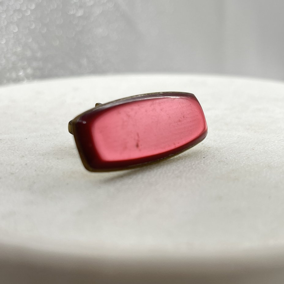 Запонки винтажные в малиновом оттенке