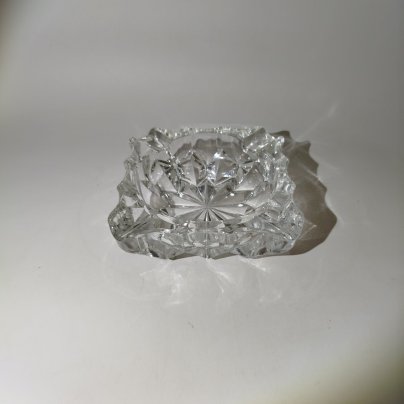 Пепельница с геометрическим декором, хрусталь, СССР, 1970-1980 гг.