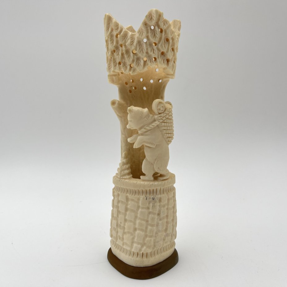 Статуэтка-карандашница "Машенька и медведь"