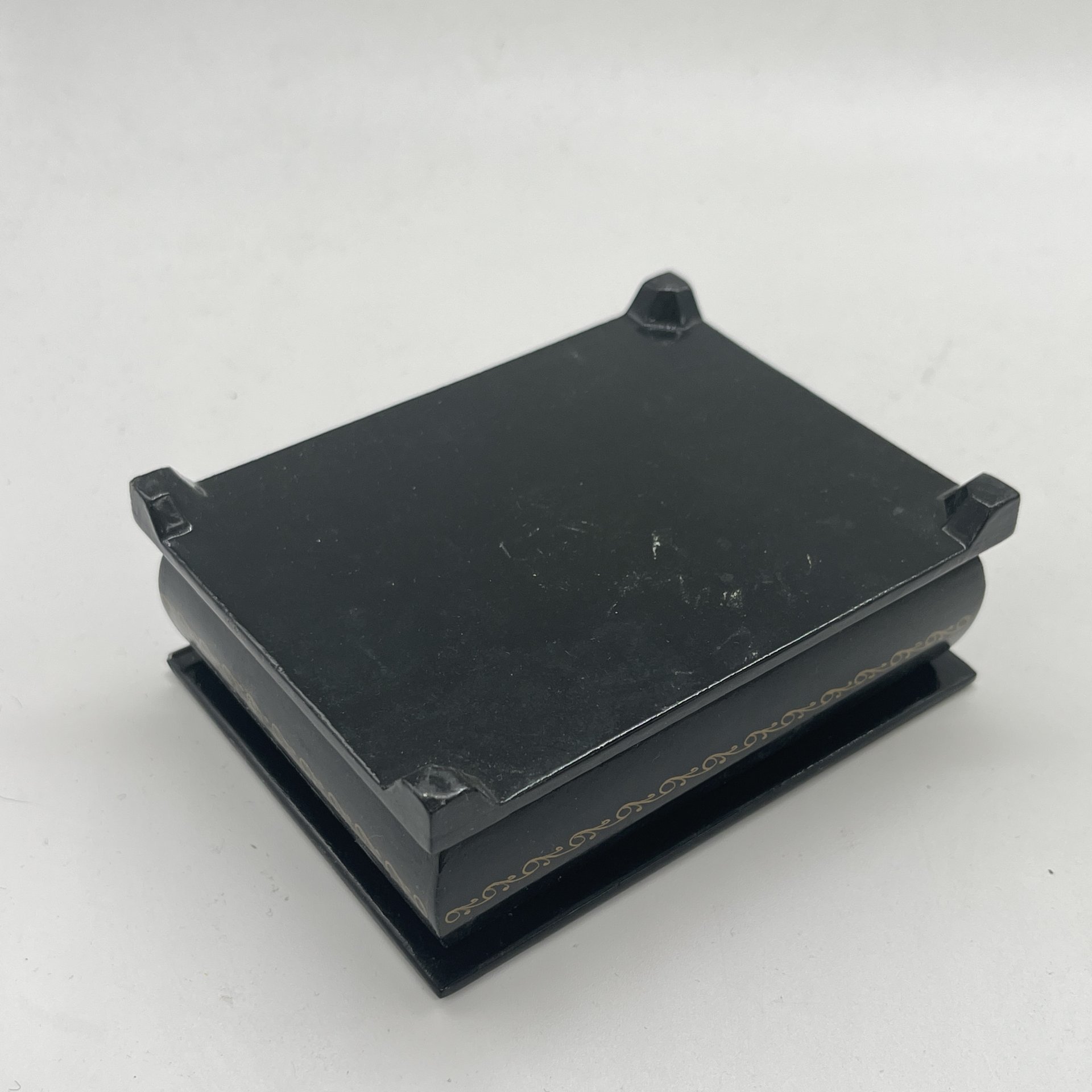 Шкатулка "Тройка", папье-маше, деколь, Россия, 2000 г.