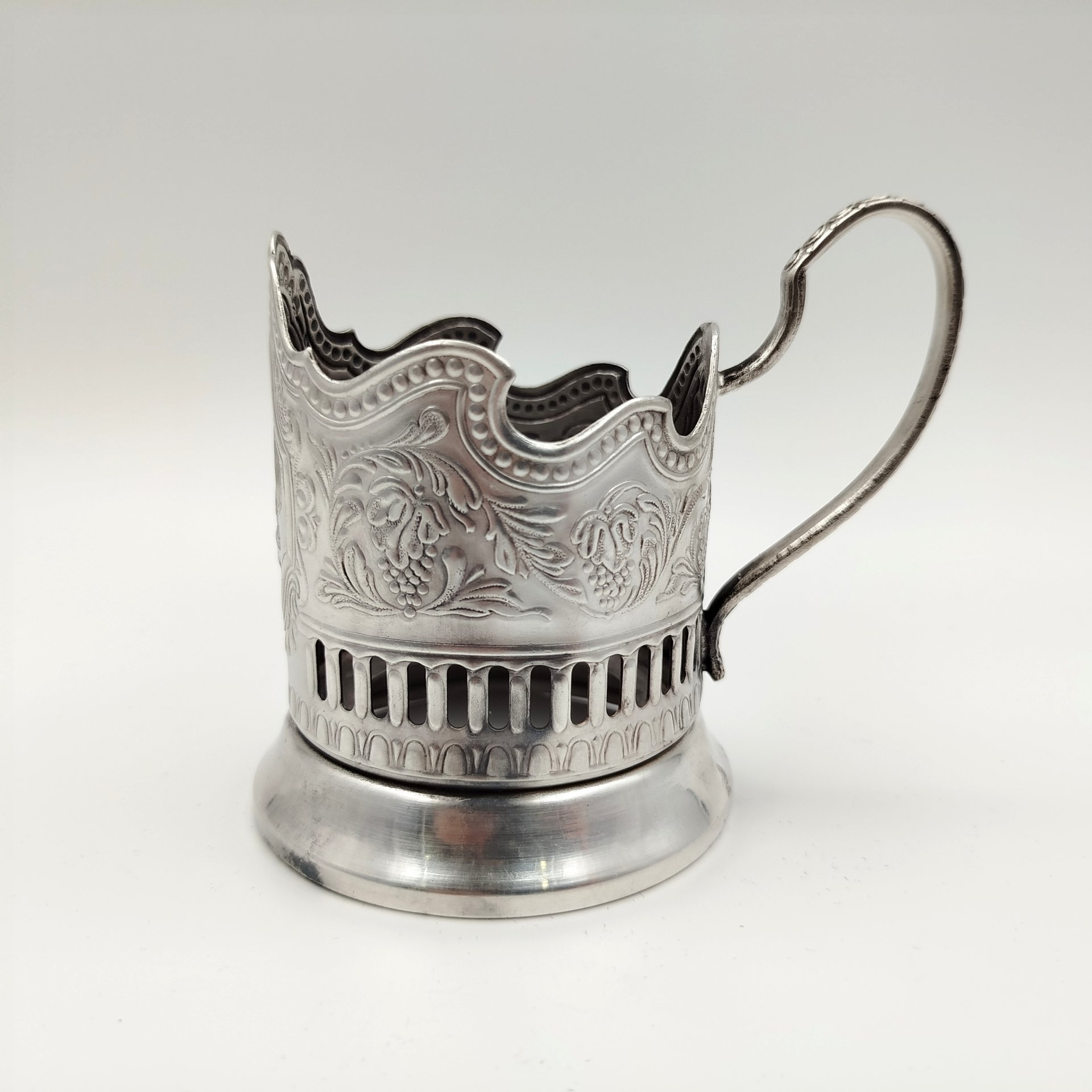Подстаканник "Советский космос", мНЦ (медь-никель-цинк), Кольчугинский завод цветных металлов, СССР, 1960-1970 гг., Кольчугинский завод цветных металлов