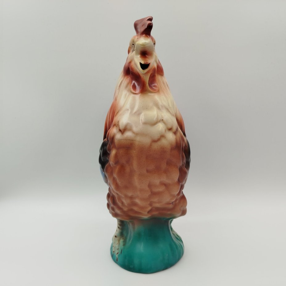 Штоф "Петух", фаянс, роспись, Кировский фаянсовый завод, СССР, 1957-1965 гг., Кировский фаянсовый завод