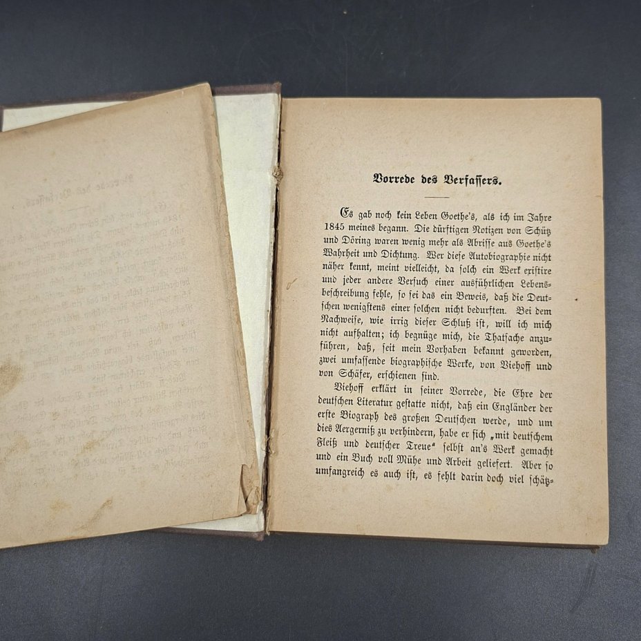 Фрезе Юлиус "Жизнь и произведения Гёте" ("Goethes Leben und Werke"), на немецком языке