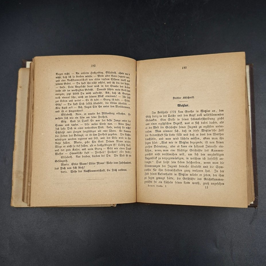 Фрезе Юлиус "Жизнь и произведения Гёте" ("Goethes Leben und Werke"), на немецком языке