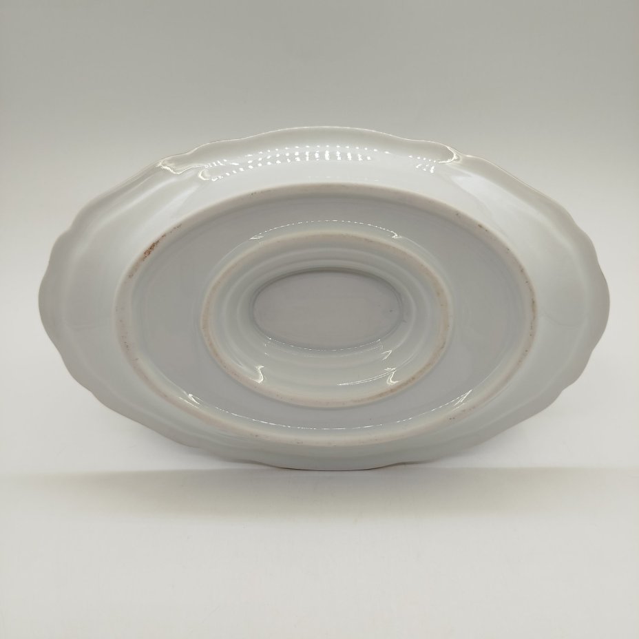 Соусник на подставке, фарфор, крытье, золочение, Европа, 1950-1960 гг.