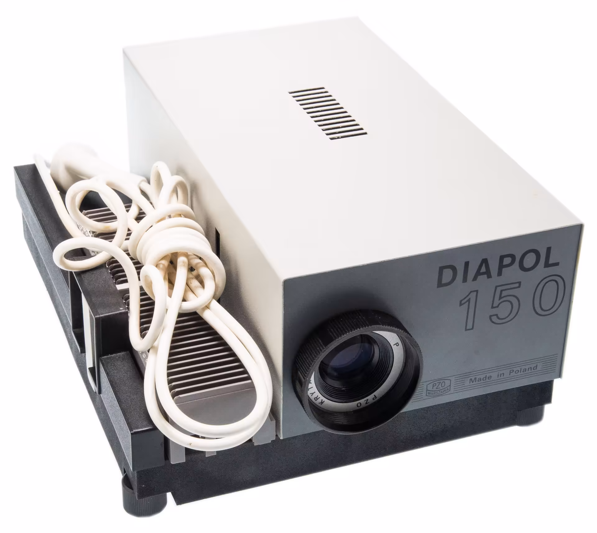 Слайд-проектор "Diapol 150", металл, пластик, с инструкцией, Польский оптический завод, г. Варшава, Польша, 1985 г.