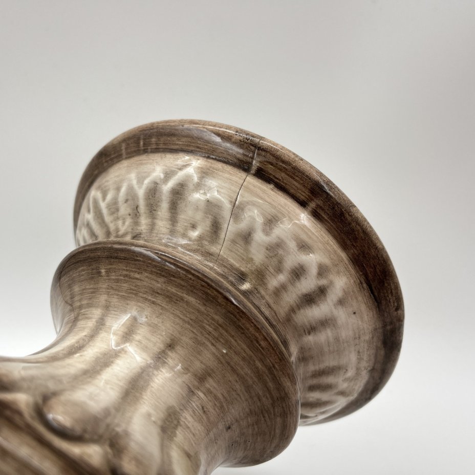 Кувшин с лепным цветочным декором, фаянс, роспись, Capodimonte (Каподимонте), Италия, 1960-1990 гг.