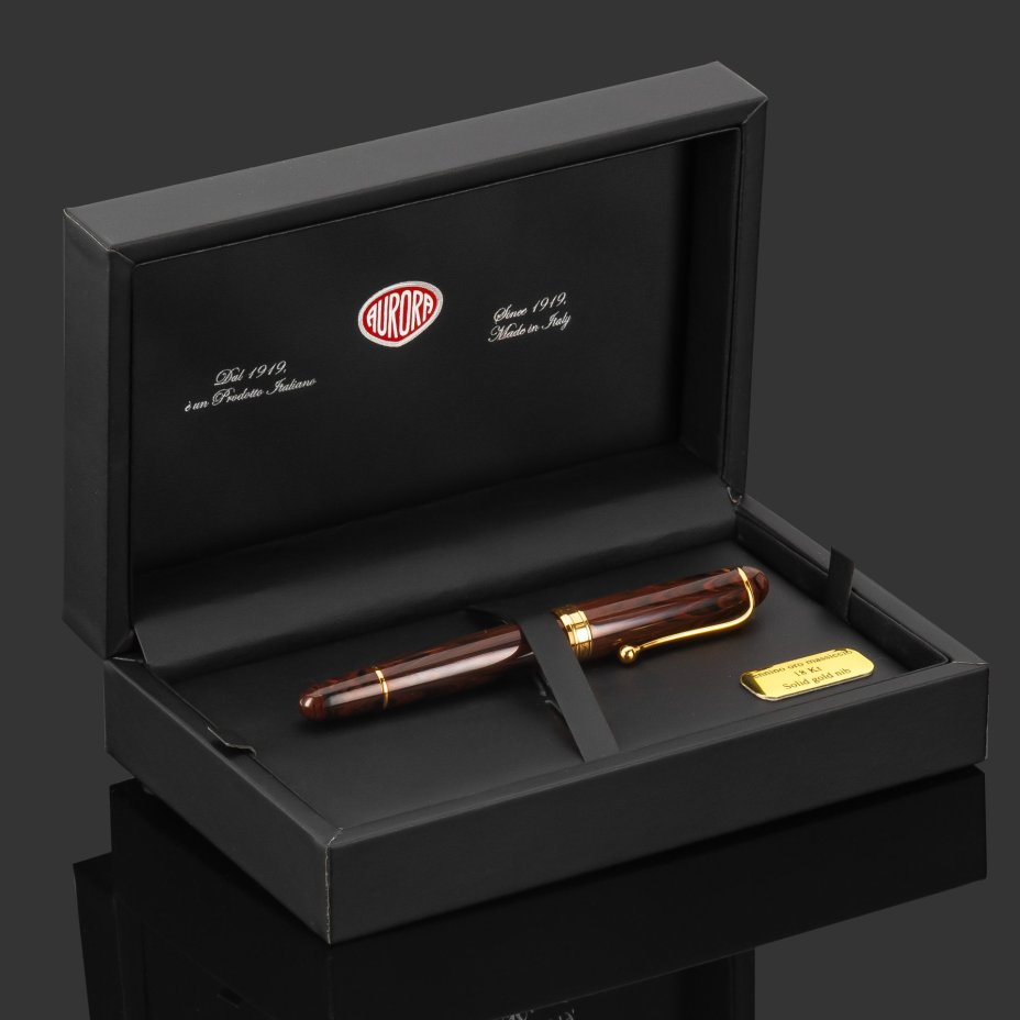 Ручка перьевая "Aurora 88 Ebanite" (Аврора 88 Эбонит), в подарочной коробке