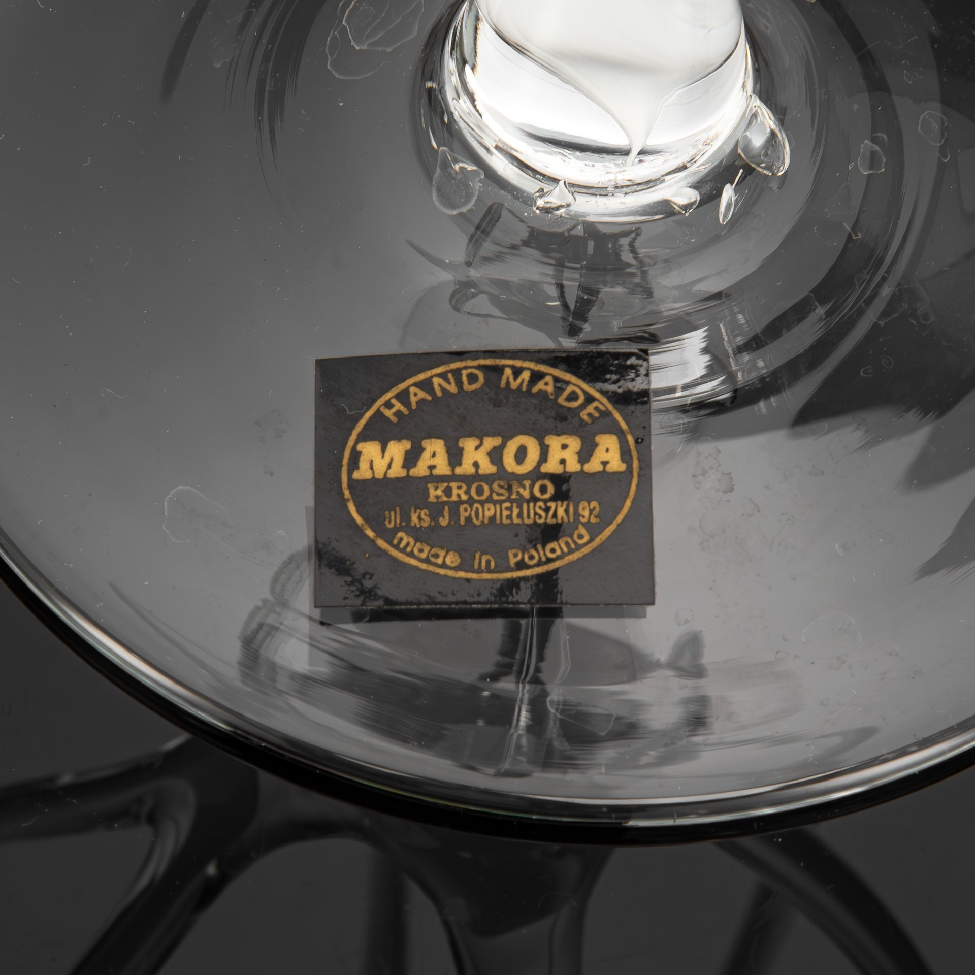 [Большая] Ваза "Медуза" белого цвета, Makora Krosno