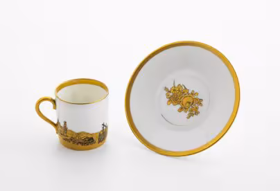 Кофейная  пара с изображением пейзажа, Rosenthal (Розенталь)