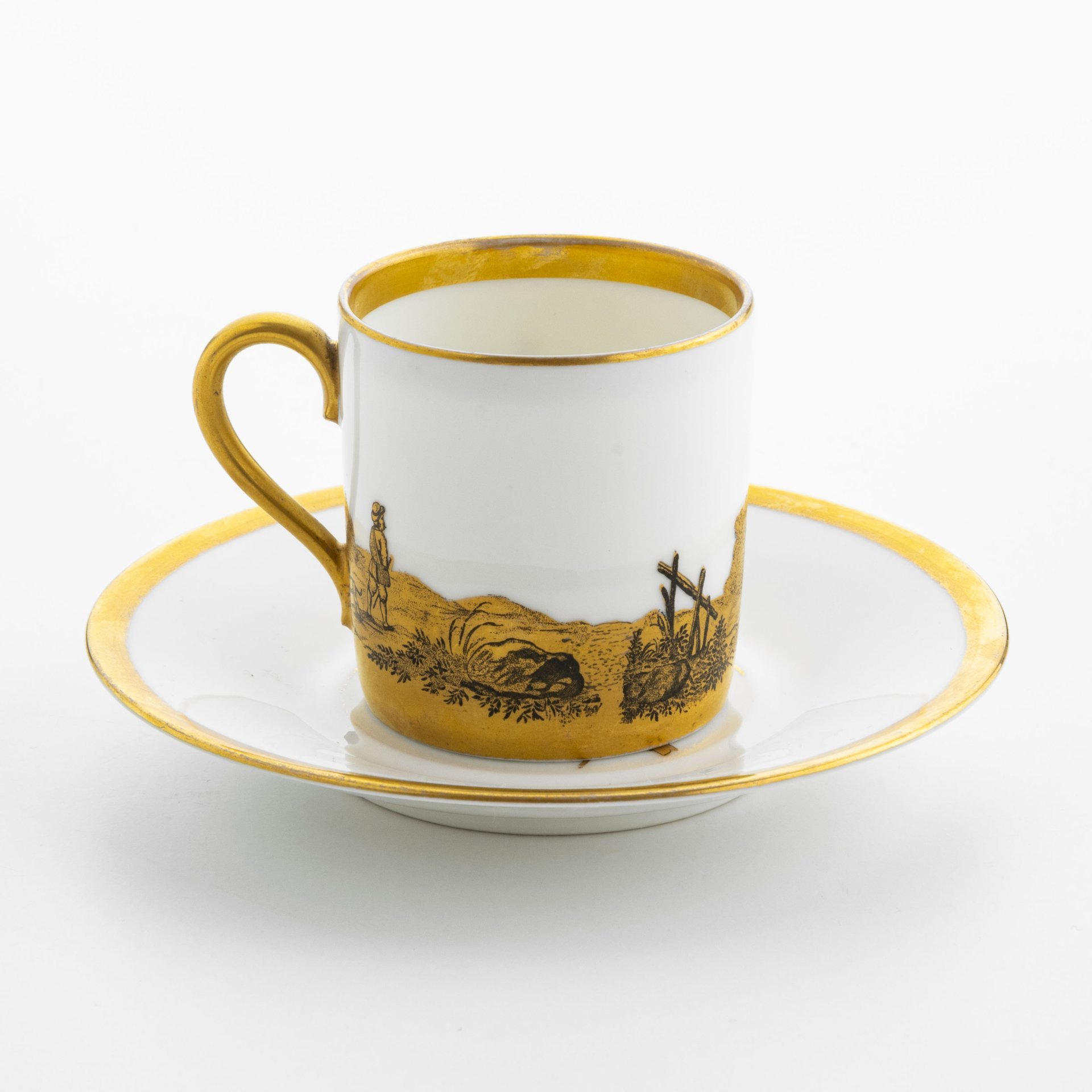 Кофейная  пара с изображением пейзажа, Rosenthal (Розенталь)