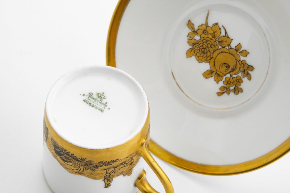 Кофейная  пара с изображением пейзажа, Rosenthal (Розенталь)