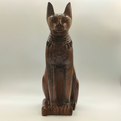 Скульптура "Бастет", дерево, резьба, тонировка, Азия, 1980-2010 гг.