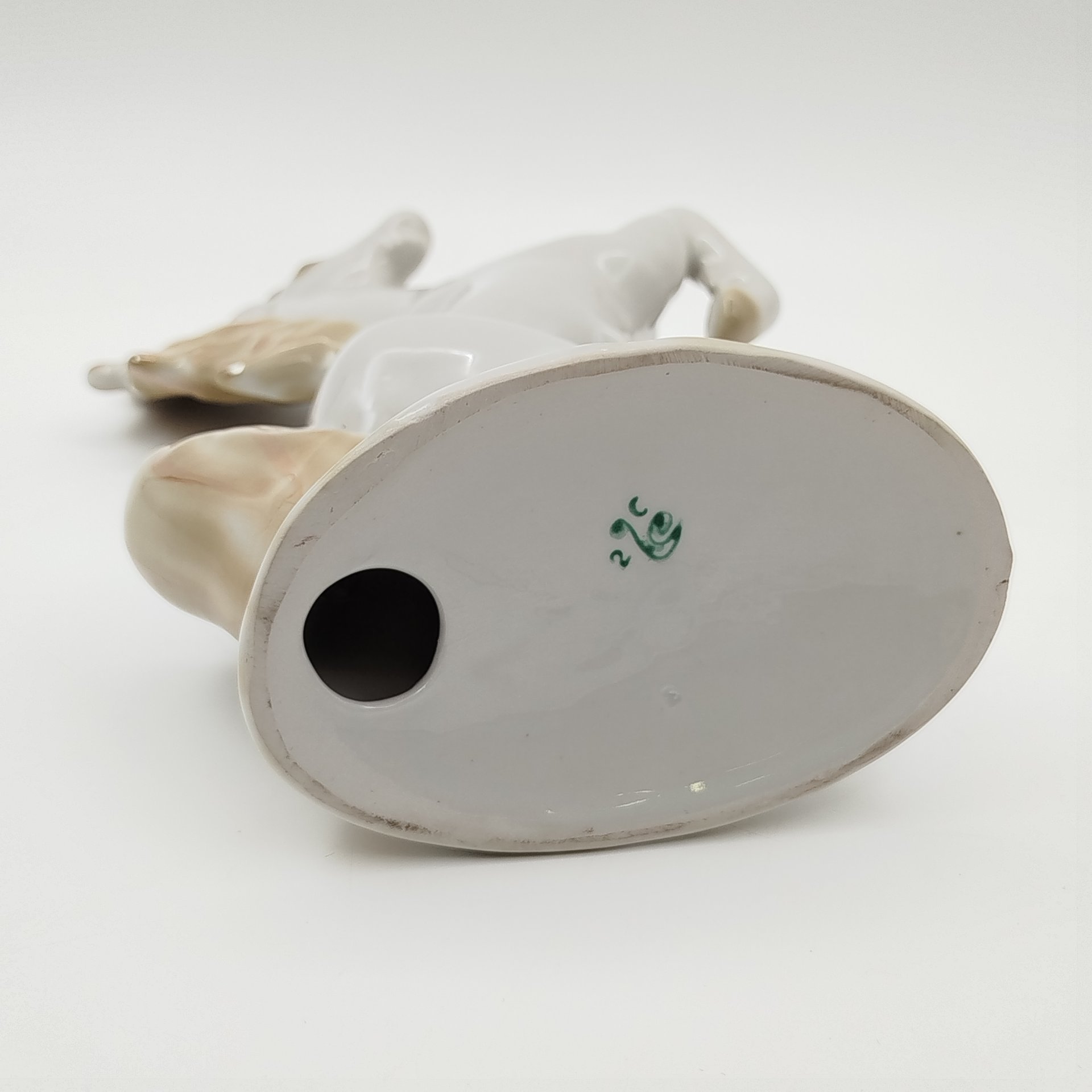 Статуэтка "Конь на дыбах", фарфор, роспись, Полонский завод художественной керамики (Полонное ЗХК), СССР, 1973-1991 гг.