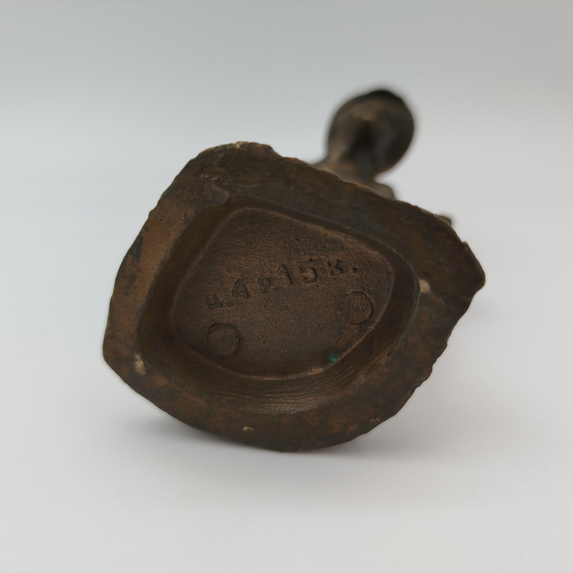 Статуэтка "Футбольный вратарь", металл, Свердловский чугунолитейный завод, СССР, 1950-1960 гг.