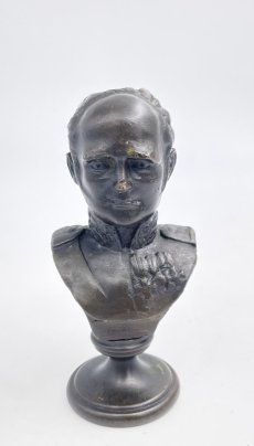 Бюст "Император Александр I", бронза, литье, Россия, 2023 г.
