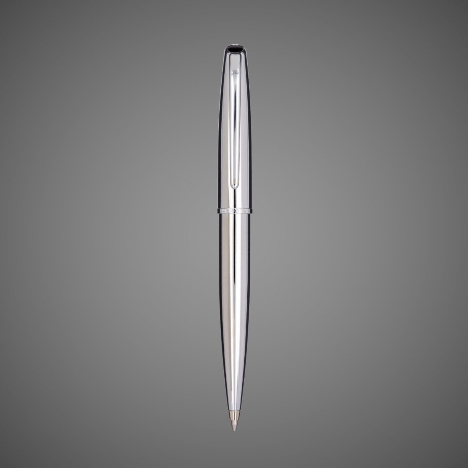 Шариковая ручка Aurora Style Metal Shiny Chrome CT, в подарочной коробке, Металлы: латунь, хром