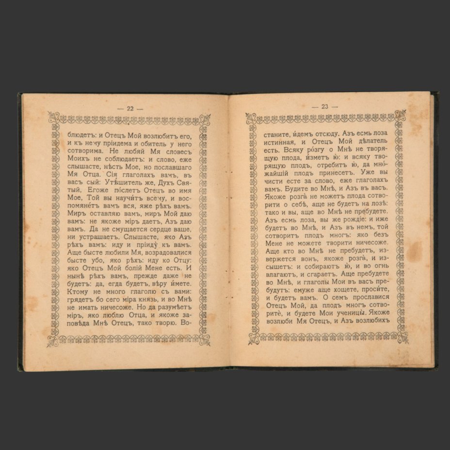 Книга «12 Евангелий Святых Страстей», бумага, печать, коленкор, тиснение, Издательство «Синодальная типография», Российская империя, 1904 г.