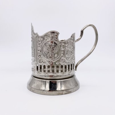 Подстаканник "Белорусский вокзал", мНЦ (медь-никель-цинк), Кольчугинский завод цветных металлов, Российская Федерация, 2000-2014 гг., Кольчугинский завод цветных металлов
