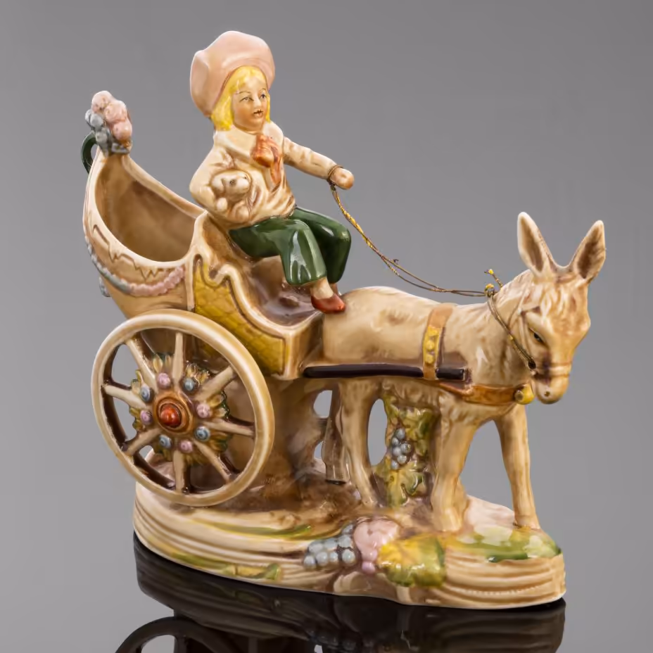 Статуэтка "Повозка", VEB Porzellanfiguren Lippelsdorf (Липпельсдорф)