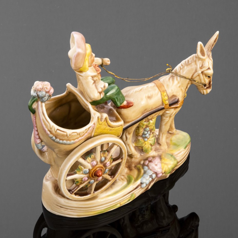 Статуэтка "Повозка", VEB Porzellanfiguren Lippelsdorf (Липпельсдорф)